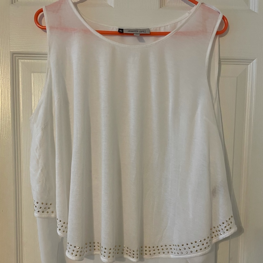 Jennifer Lopez embellished blouse.